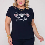 Blusa Feminina “Plus Size” T-Shirt More