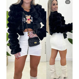 Jaqueta pelĂșciada Cropped lançamento