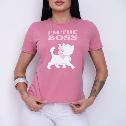 Blusa Algodão “classe A” T-Shirt Mari I'm