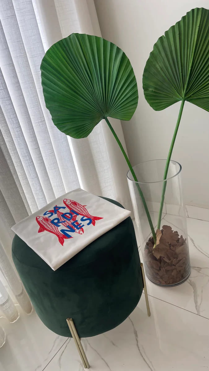 Blusa Algodão “classe A”T-Shirt “Sardines ‘’