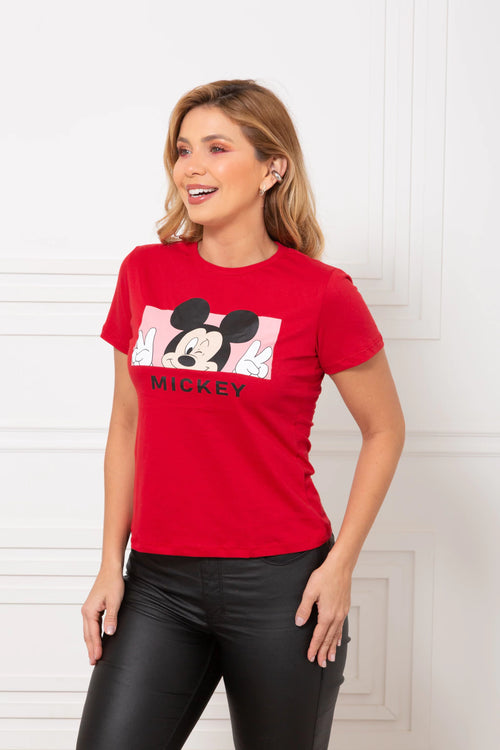Blusa Algodão “classe A” T-Shirt Mickey