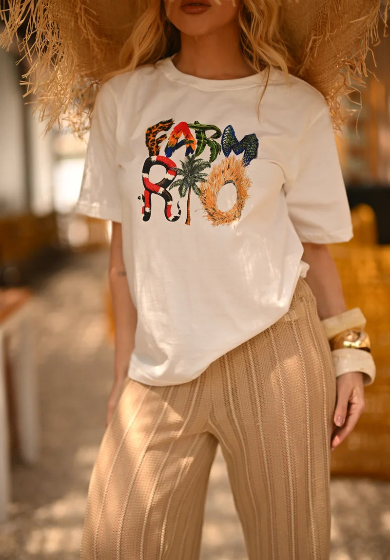 Blusa Algodão “classe A T-Shirt “Farm Rio ‘’