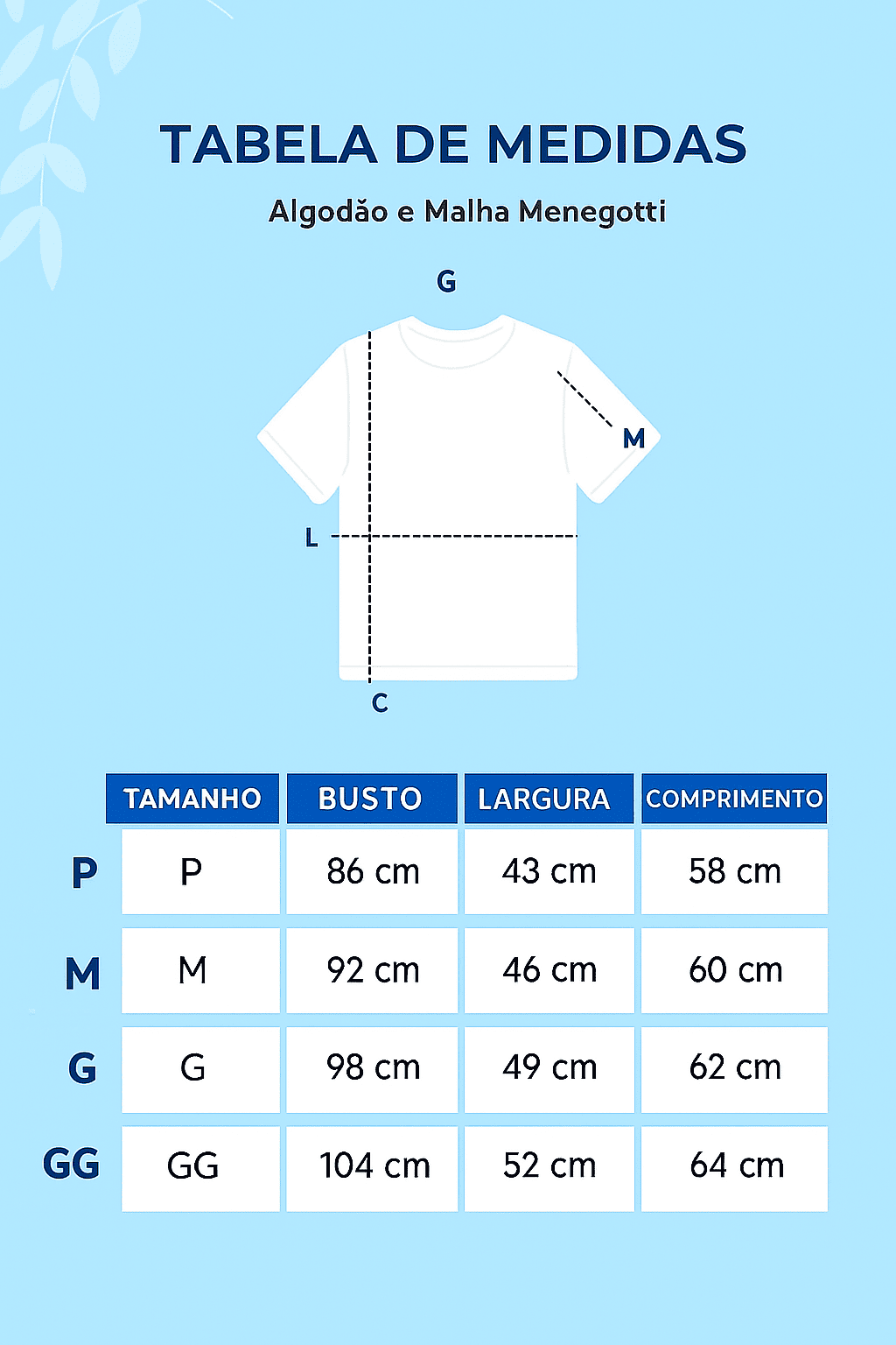 Blusa Algodão “classe A” T-Shirt