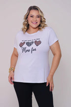 Blusa Feminina “Plus Size” T-Shirt  More