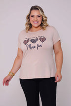 Blusa Feminina “Plus Size” T-Shirt  More