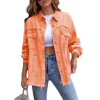 Jaqueta Jeans Feminina Elegância Moderna