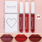 3 Pcs Lip Gloss Batom Longa Duração À Prova d'Água