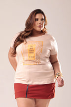 Blusa Feminina “Plus Size” T-Shirt  Wild