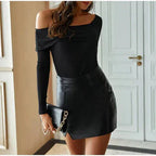 Saia de Couro Feminina Feel