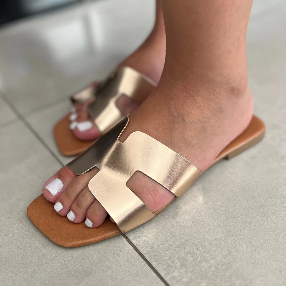 Sandália Feminina Rasteirinha Rasteira H VL